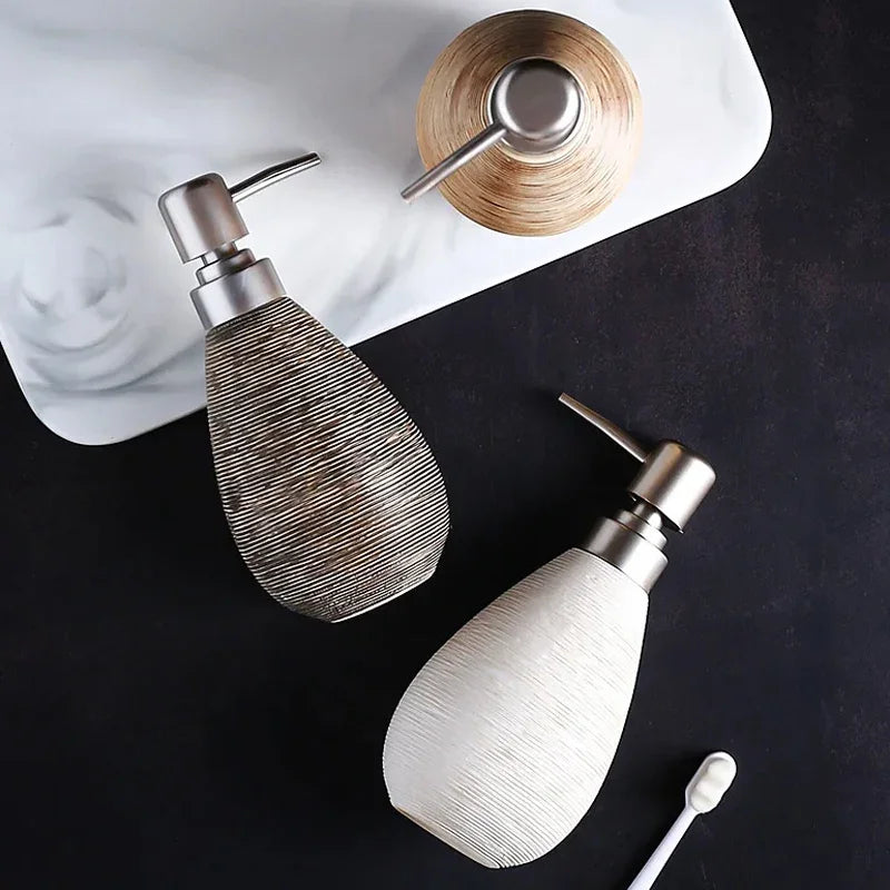 Ceramic bottle disinfectant hands lotion soap decoration bathroom - view 3