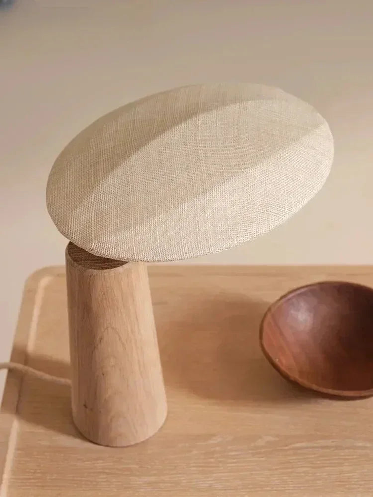 Vintage retro wood desk lamp zen decorative art - view 2