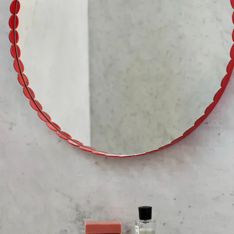 Round decorative retro Nordic mirrors for interior decoration - view 6