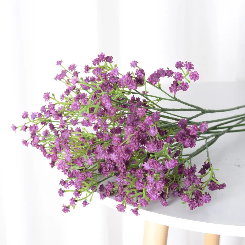 Bouquet of artificial flowers stars for parties and decorations - Small Purple