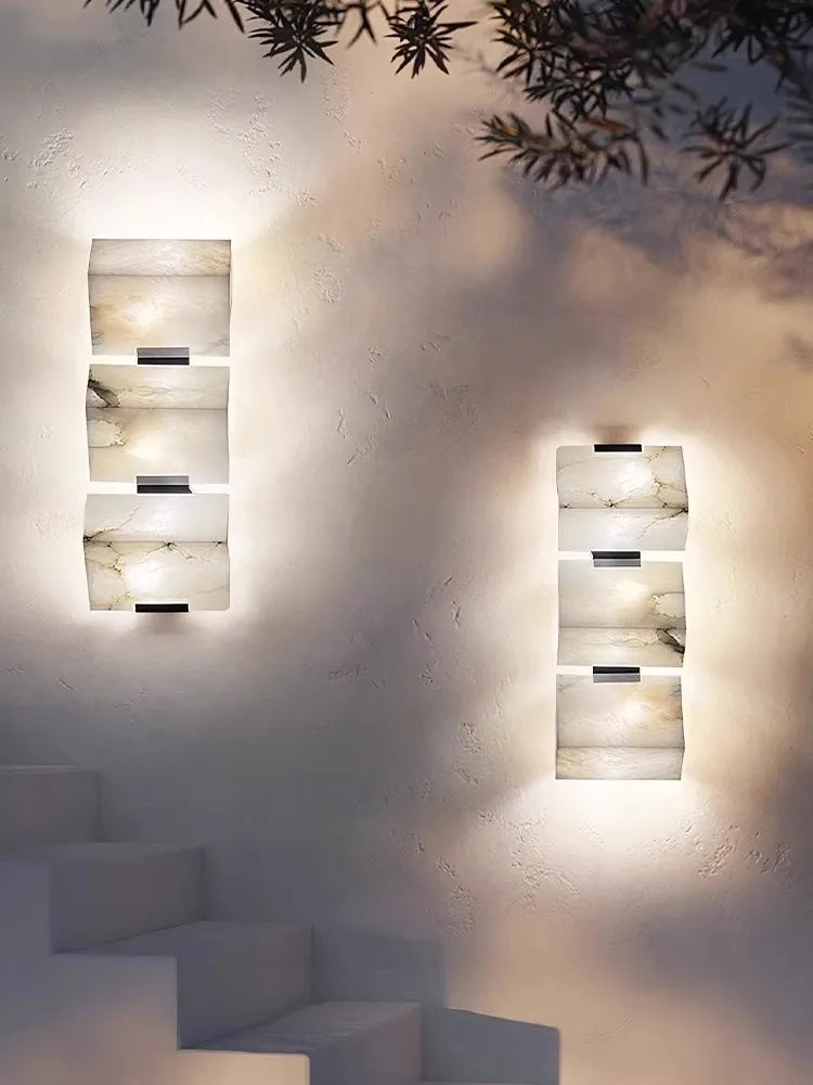 Wall sconce art decorative waterproof marble for indoor and outdoor - view 3