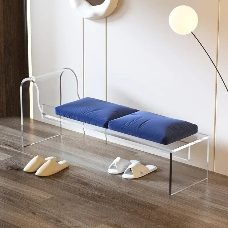 Nordic acrylic stool for minimalist interior decoration