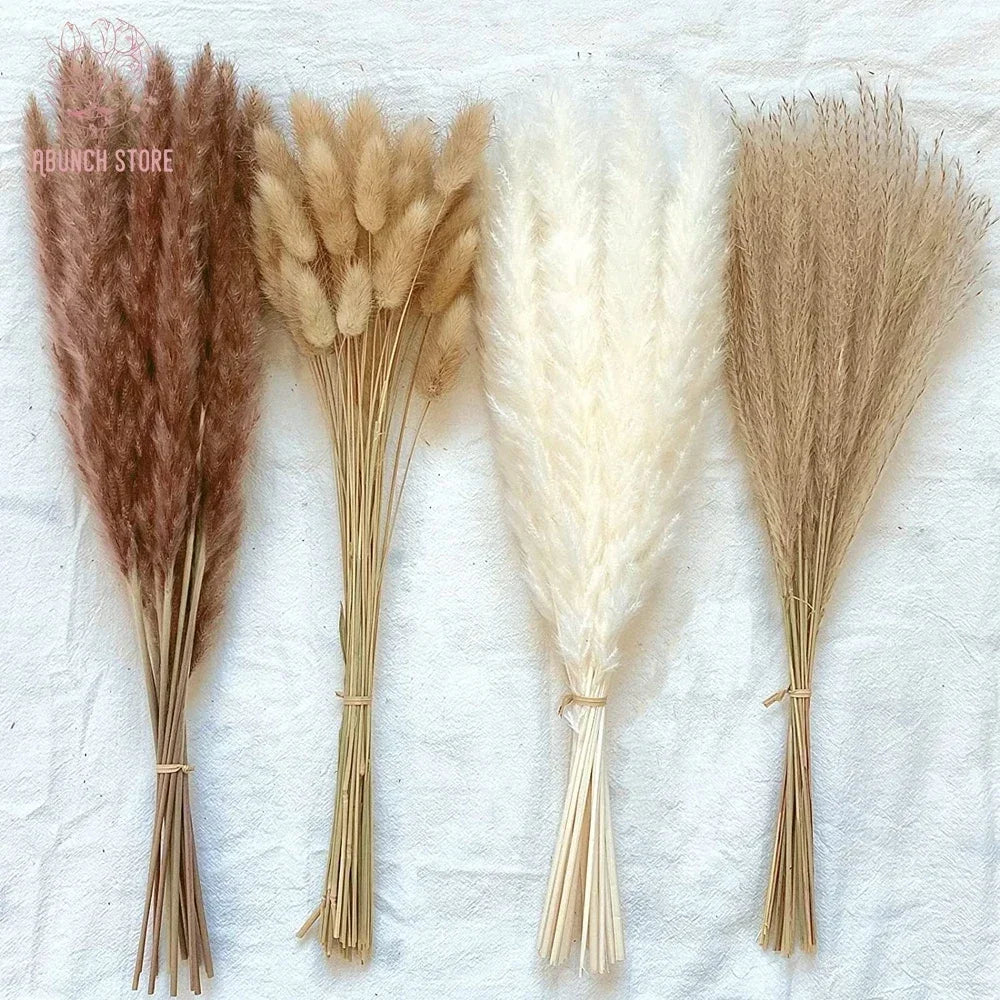 100 bouquets of grass of pampa for bohemian wedding decoration - view 2