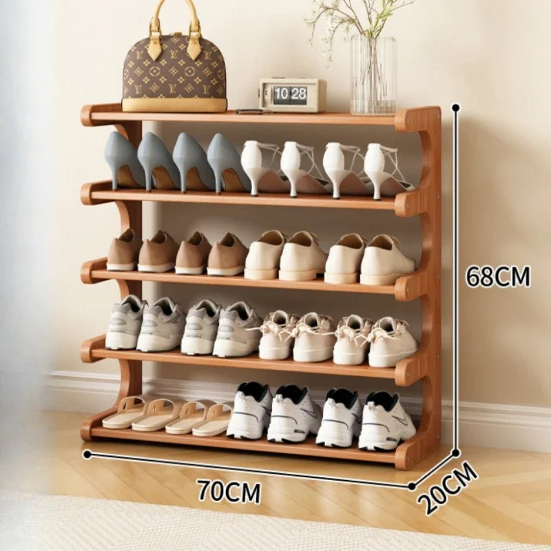 Bamboo shoe shelf with high humidity capacity - 5L-70CM