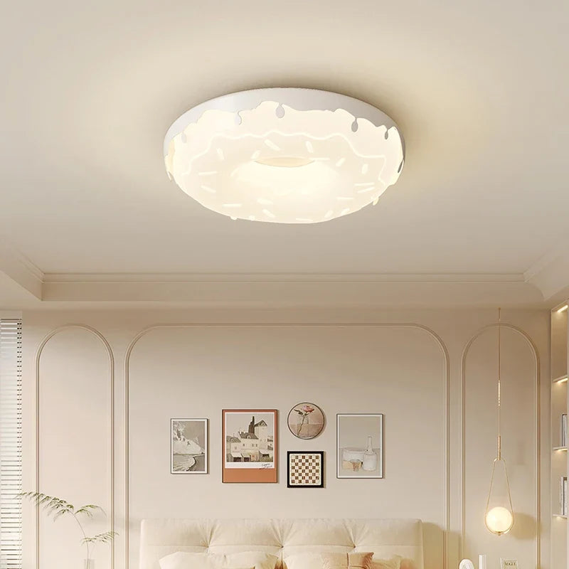 Modern girly style donut ceiling lighter simple and elegant - view 6