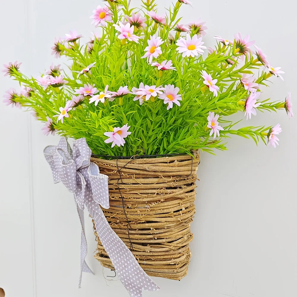 Basket of artificial spring crown flowers for Easter decoration - view 6