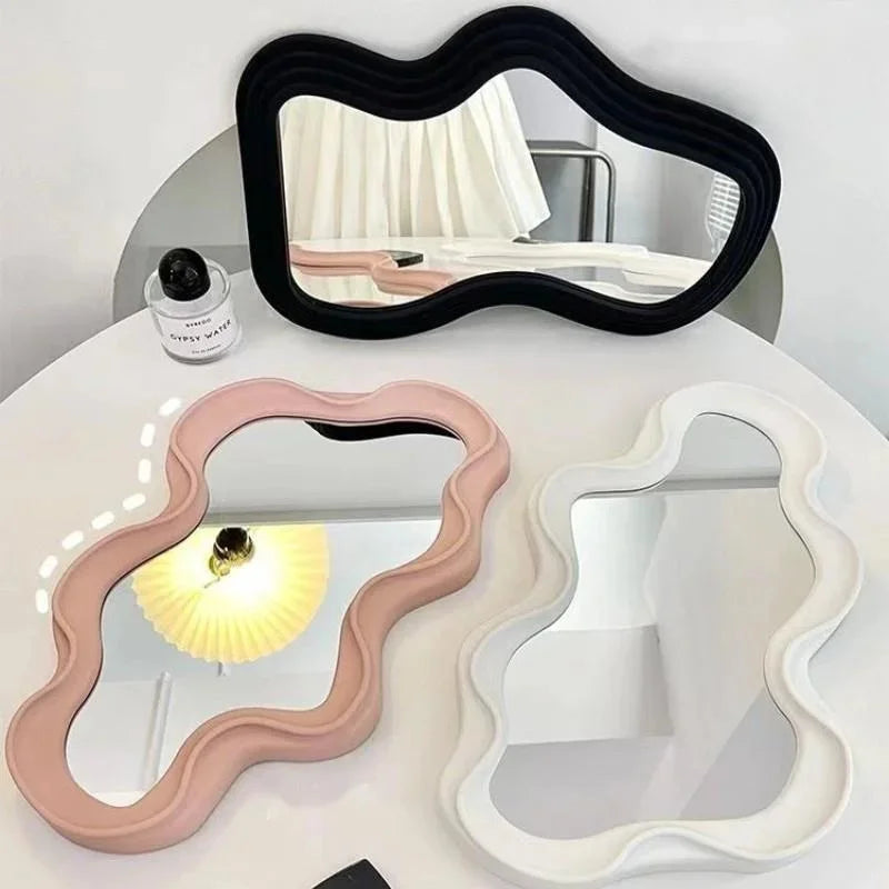 Kawaii cloud mirror on foot for makeup and decoration - view 5