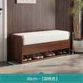Nordic wooden changing stool with integrated storage - B