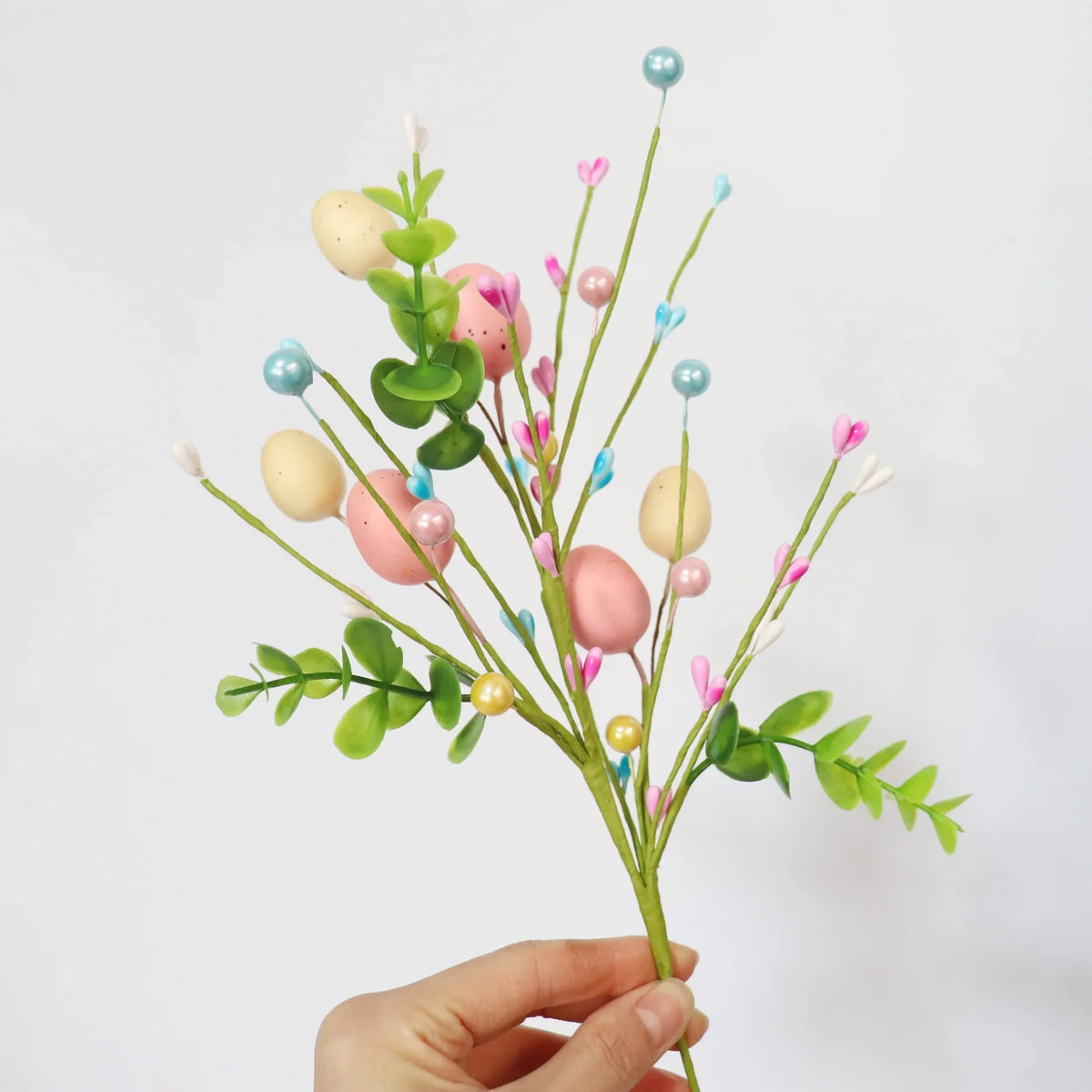 Decoration egg artificial flowers foam for Easter diy - view 5