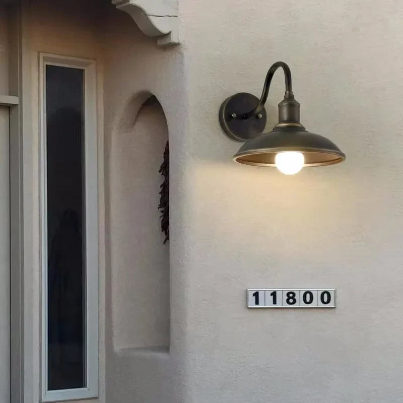 Waterproof wall sconce industrial style for outdoor garden and courtyard - view 4