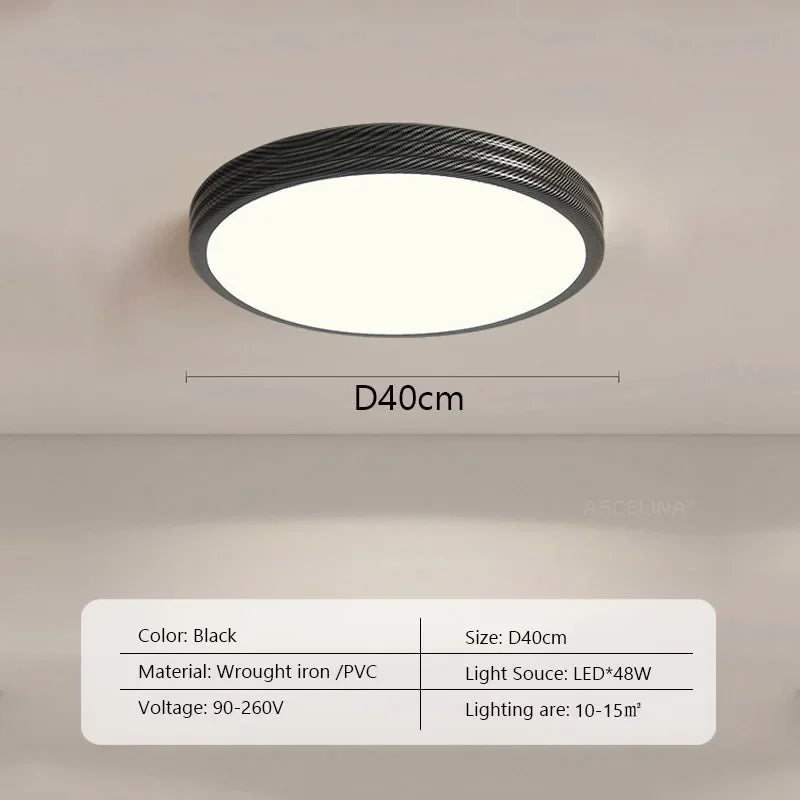 Nordic LED ceiling lamp medieval design for interior decoration - B40CM / Adjustable Brightness