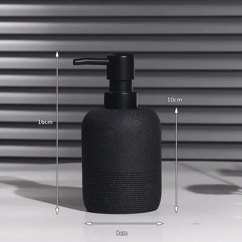 Emulsion bottle in sandstone for luxury bathroom - 350ml 2