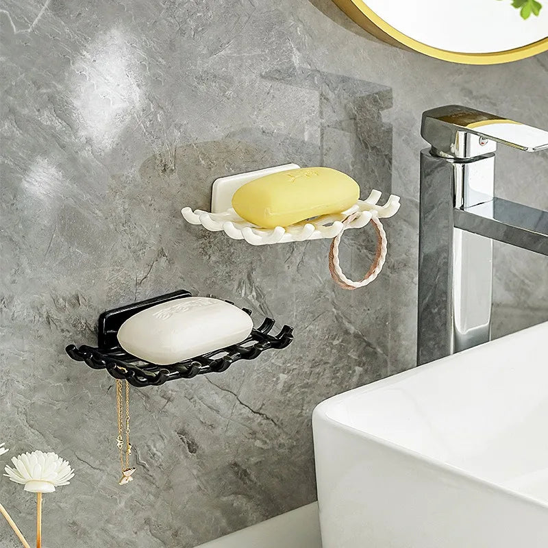 Self-adhesive wall soap holder without perforation for bathroom - view 3