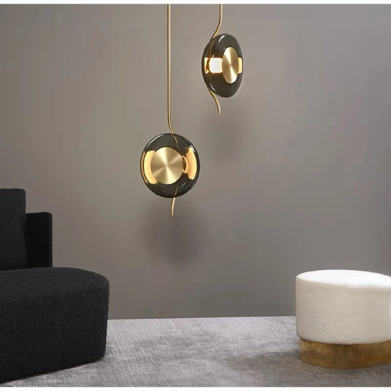 Glass chandelier modern design for minimalist interior decoration - view 6