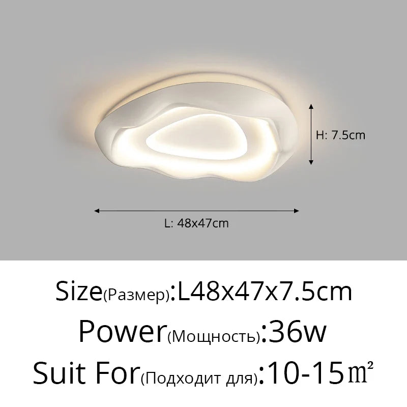Modern LED ceiling lights for creative interior lighting - White C / Gradation infinie