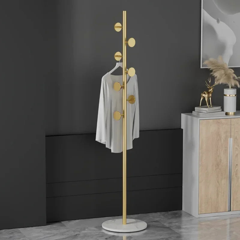 Multifunctional Floor Coat Rack, Hat Hanger, Tree Style, Freestanding Handbag Organizer, Luxury Storage Stand, 7 Hooks - view 2