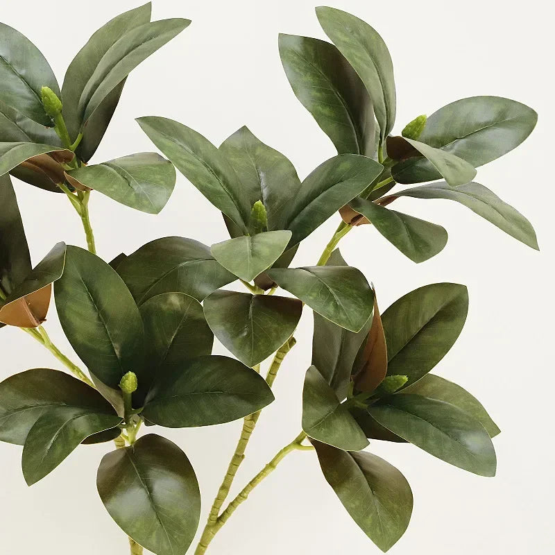 Artificial magnolia leaves for realistic interior decoration - view 4