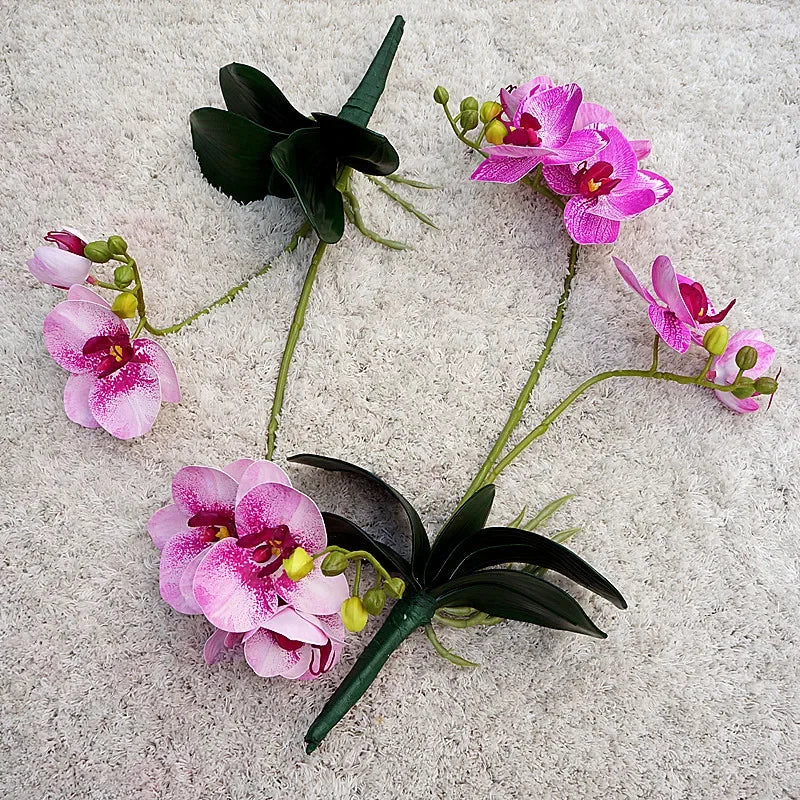 Artificial flowers orchids butterfly for wedding decoration - view 3