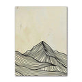 Modern Minimalist Sun and Mountain Line Wall Art Set of 3 - 61082-03 / A2 42x60cm No Frame