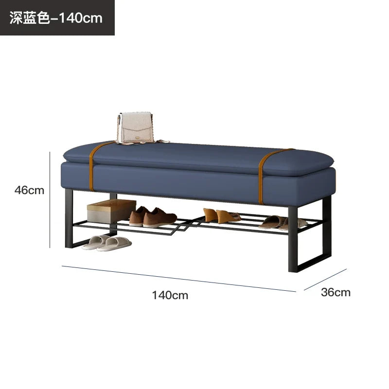 Luxury shoe bench for an elegant interior - 140cm 3