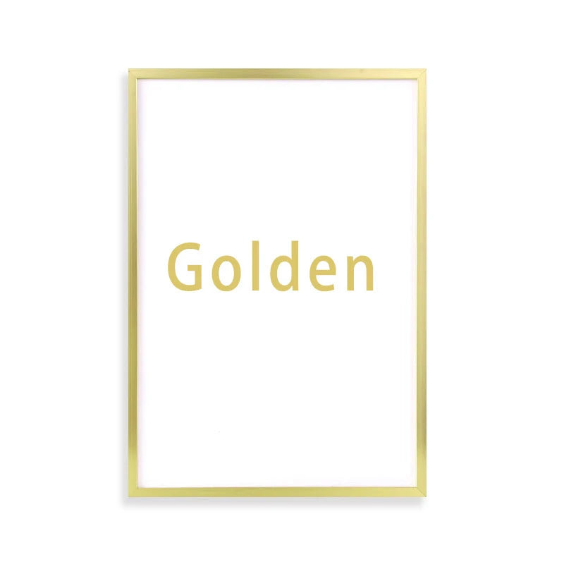 Metal wall picture frame for interior decoration - Gold / 5x7 pouces (13x18 cm)