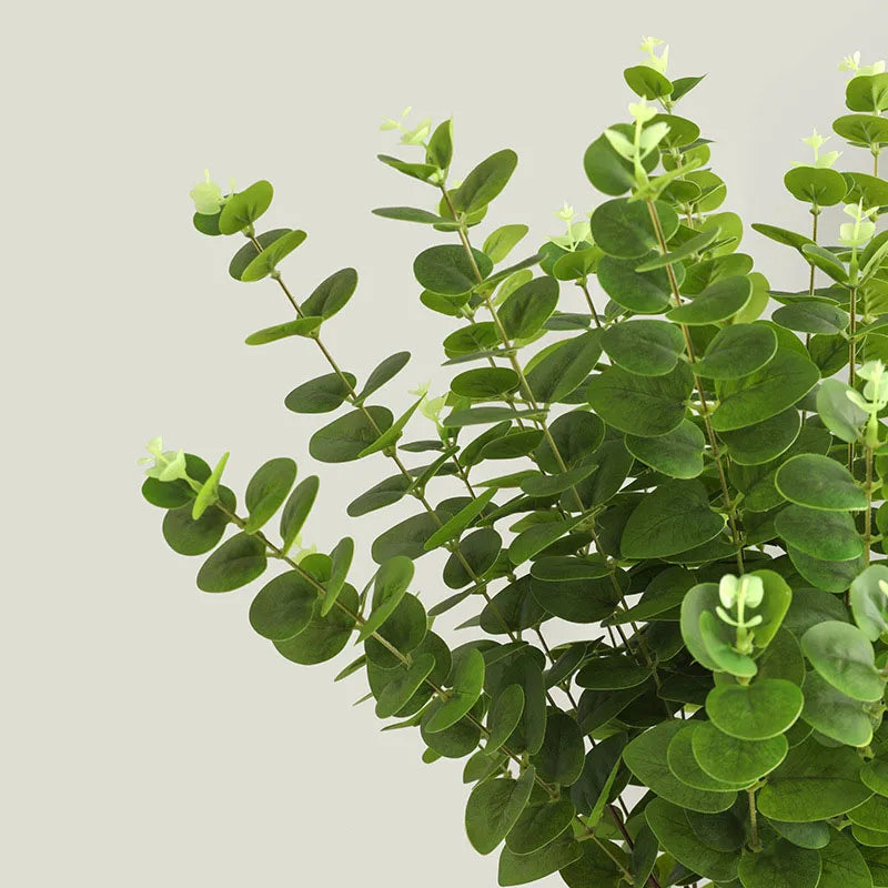 Artificial plant branch in eucalyptus for interior decoration and garden - view 5