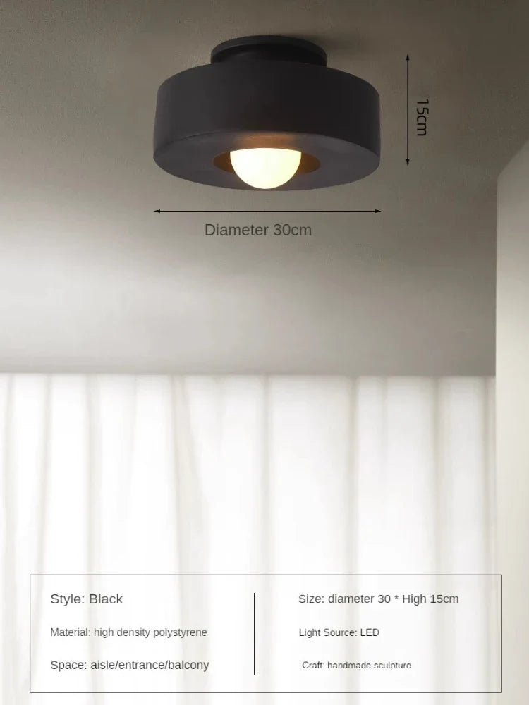 Minimalist ceiling for elegant decorative lighting - Black / Cool White