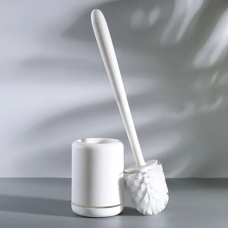 Wall wc brush with practical storage holder - Brosse PP blanche