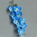 Artificial plants phalaenopsis 3d touch realistic decorative orchid - Blue