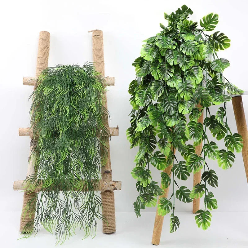 Artificial monstera leaf garland for interior and exterior decoration - view 10
