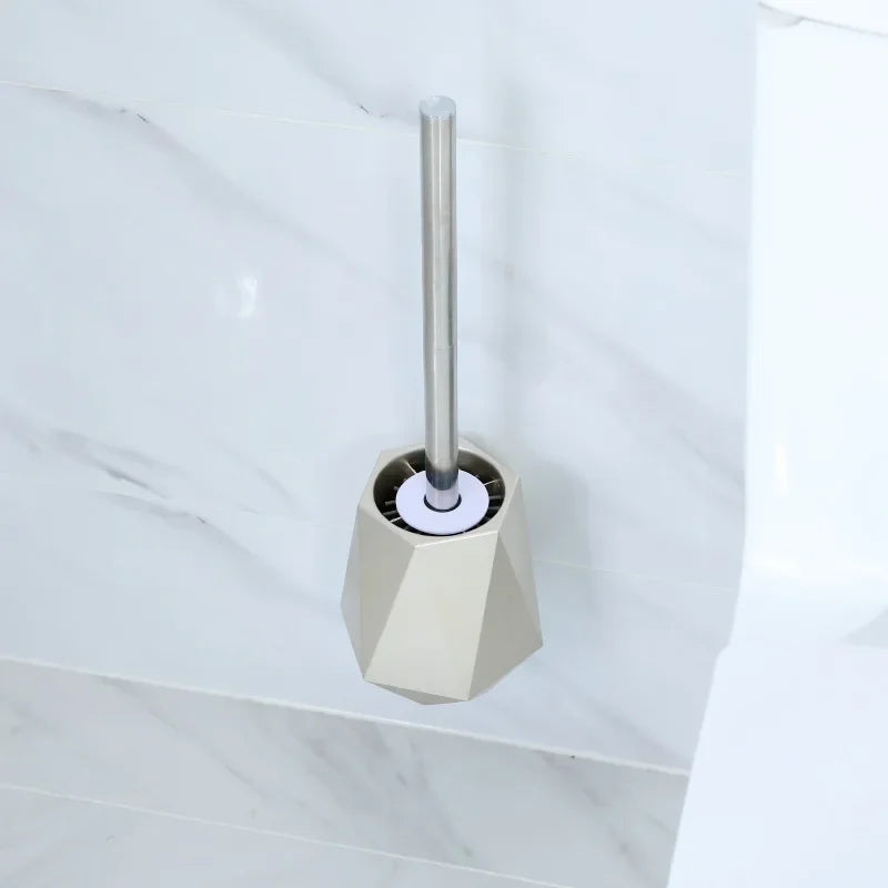 Silicone toilet brush with wall or foot support - view 6