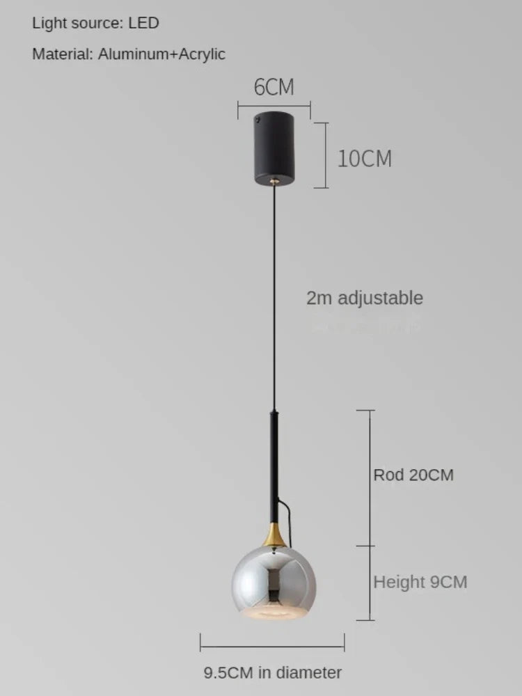 Modern bedside lamp with adjustable magnetic suction - Silver / 3300-5000k