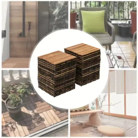 30-Pack 30x46 Solid Wood Interlocking Deck Tiles - view 5