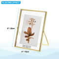 8x6 Inches Gold