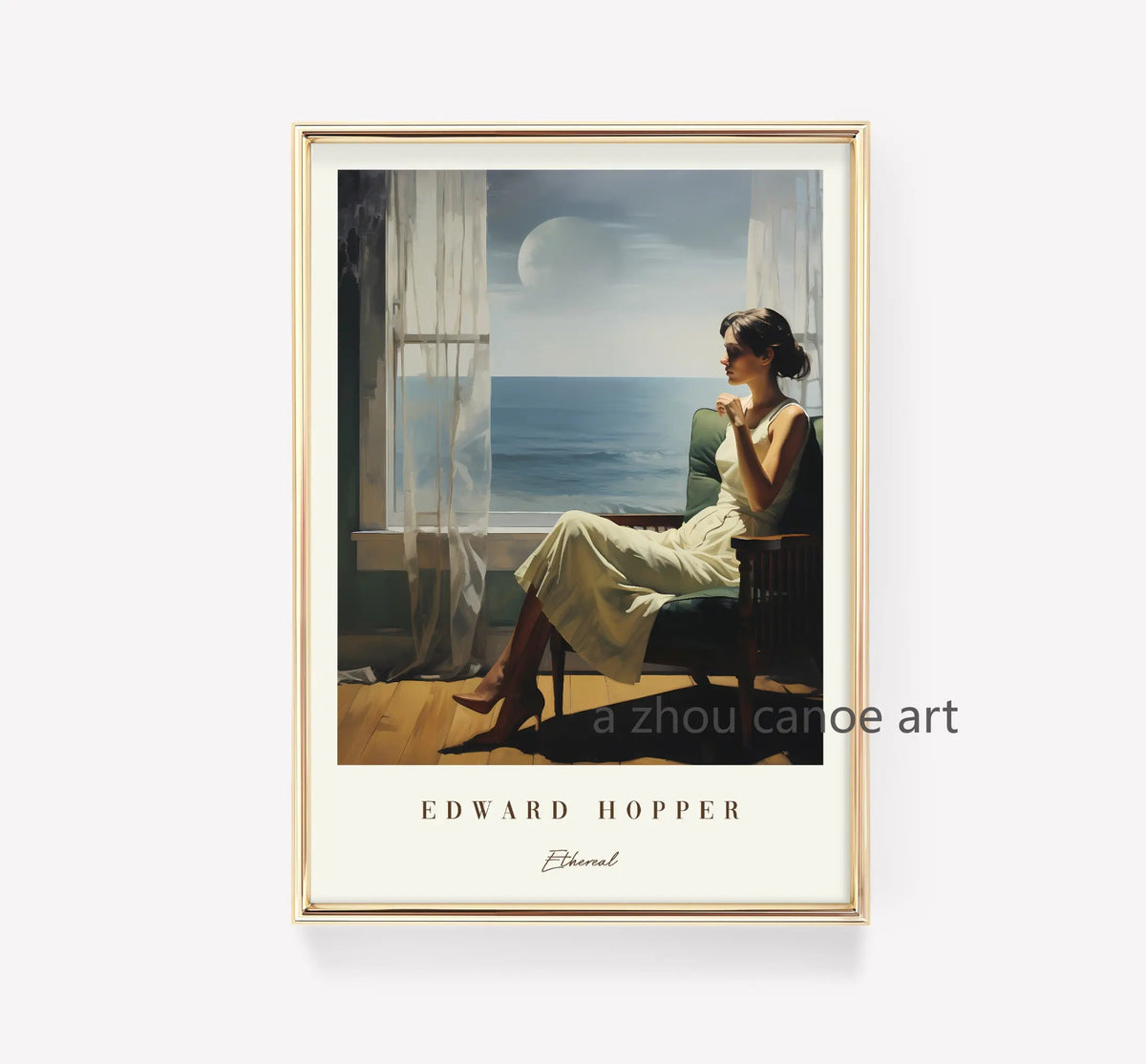 Edward Hopper Art Library Canvas Poster Collection, Design 16 - 60X80cm Unframed / 16