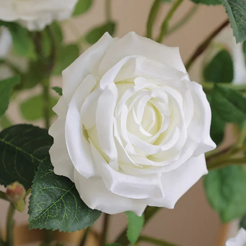 3 heads of artificial rose wines for wedding decoration and bedroom - view 4