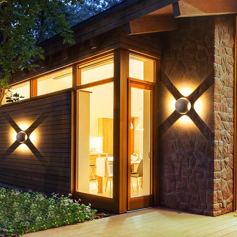 Modern led wall sconce for indoor and outdoor - view 6