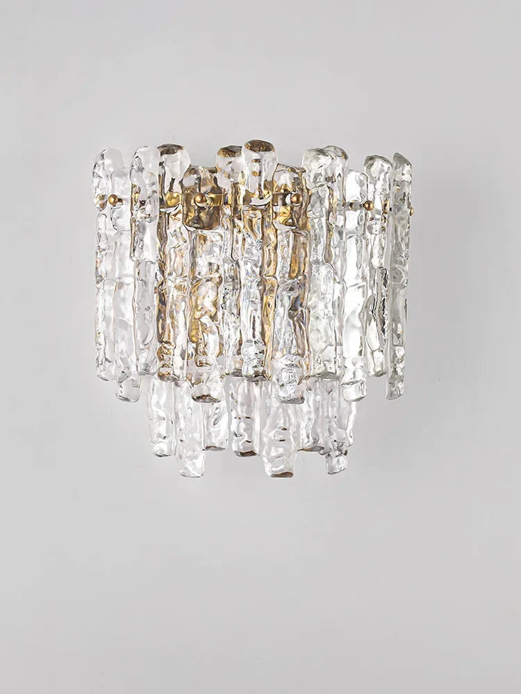 Modern crystal wall sconce for vintage interior