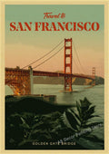 Vintage World Travel Poster, Chicago Las Vegas and Cairo, Design 42 - 42 / A3 16.5 x 11.8 inches