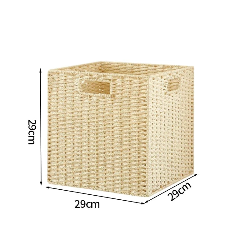 Wicker picnic basket for various storage - S3 29x29x29cm