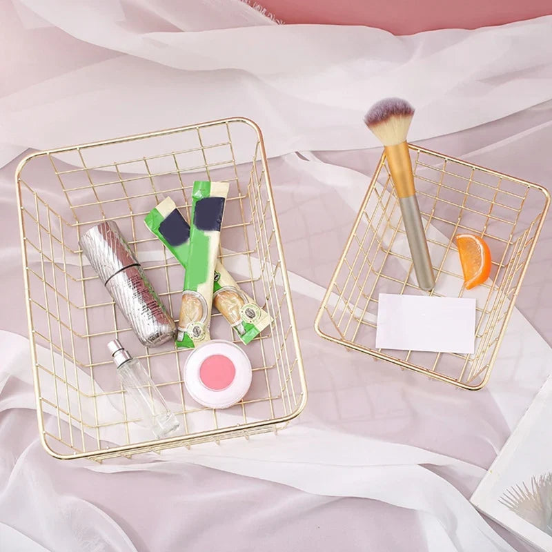 Iron basket for storage at home and bathroom - view 2