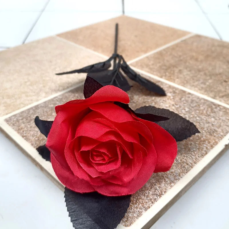 5 bouquets of artificial flowers for festive and home decoration - Bourgogne / 6 Pieces