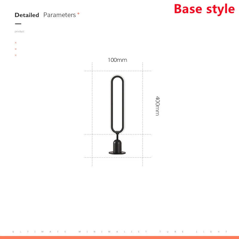 LED outdoor light round minimalist for garden and driveway - Warm White / Base 40CM