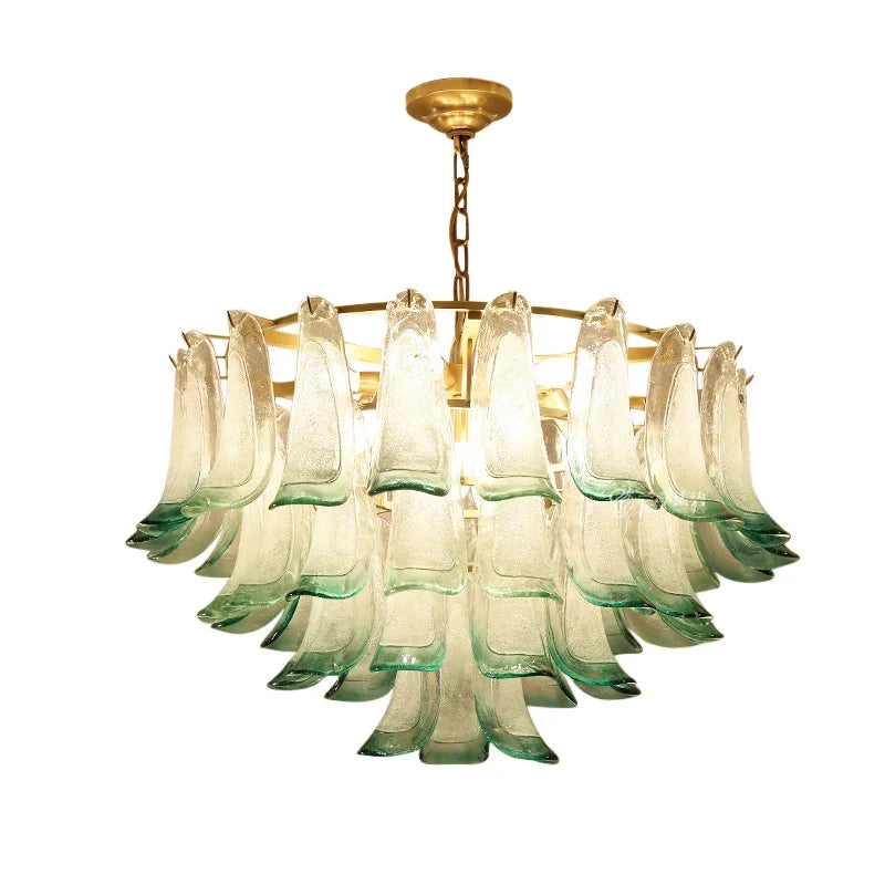Modern Luxury Hardware Glass Chandelier Suitable for Villa Living Room Art Exhibition Hall, Hotel Bedroom Decoration Lighting - view 6