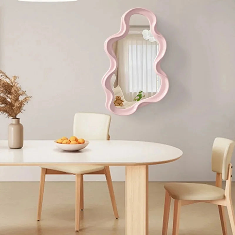 Kawaii cloud mirror on foot for makeup and decoration - view 3