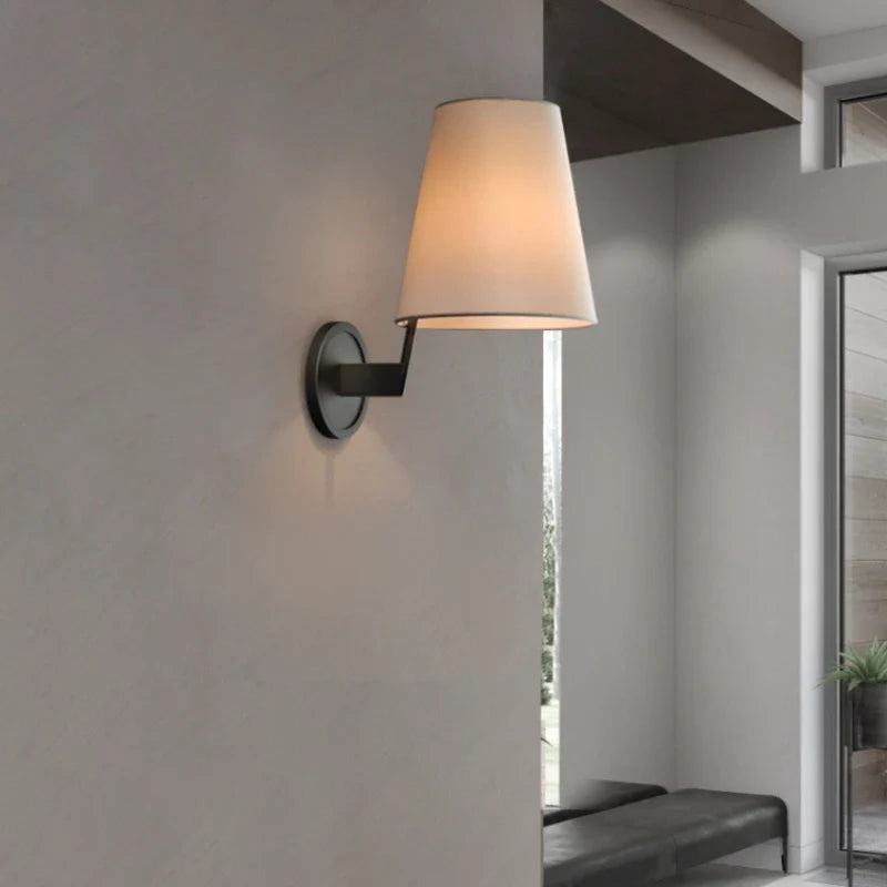 Wall sconce in luxury copper fabric - view 3