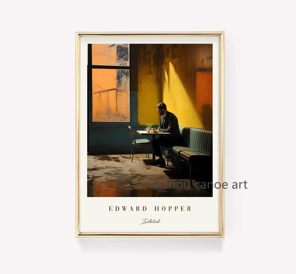 Classical art library edward hopper modern posters wall decoration - 60X80cm Unframed / 13