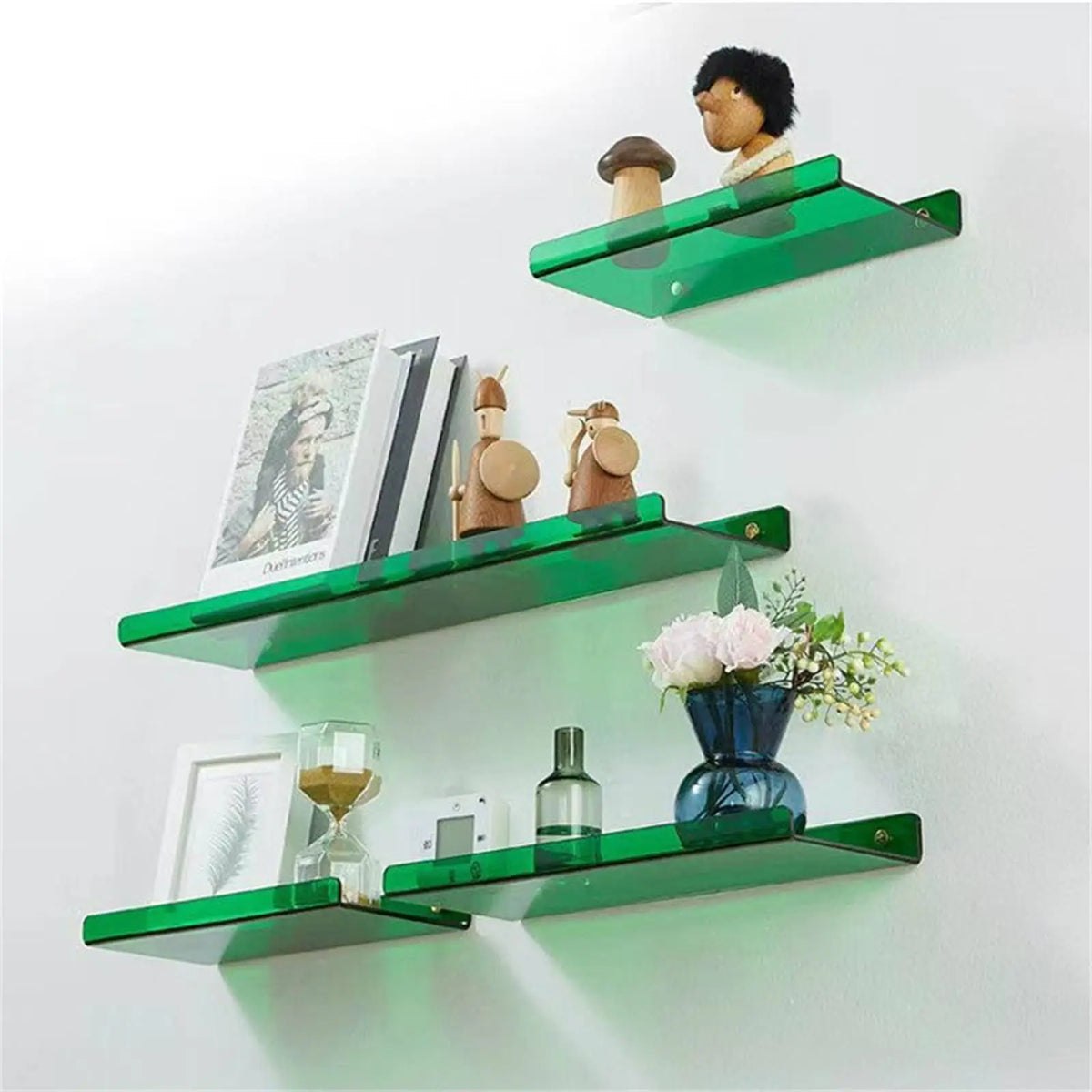 Acrylic Floating Wall Shelf Organizer for Living Room Decor - view 3
