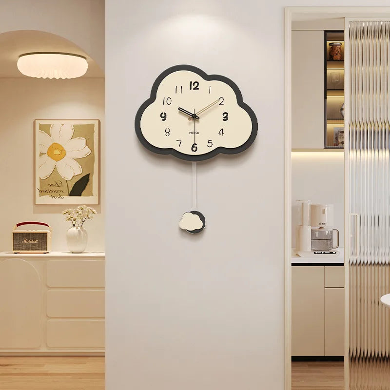 Creative retro cloud clock simple and light decoration - view 4