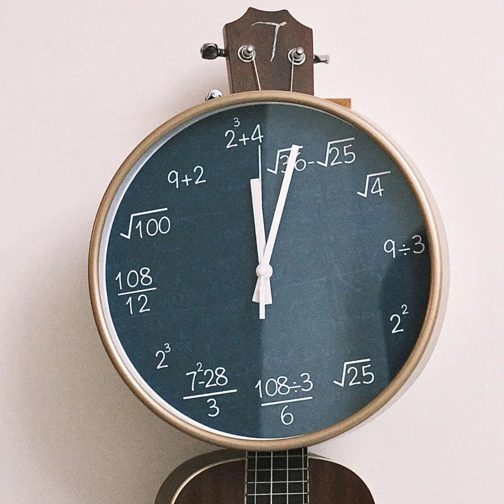 Wall clock mathematics blackboard decoration school children - view 5